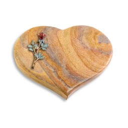 Grabstein Coeur/Rainbow Rose 7 (Color)