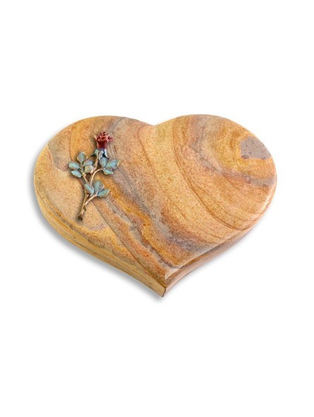Grabstein Coeur/Rainbow Rose 7 (Color)