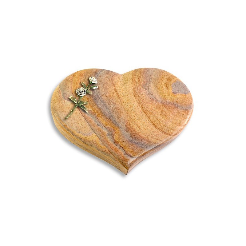 Grabstein Coeur/Rainbow Rose 8 (Color)