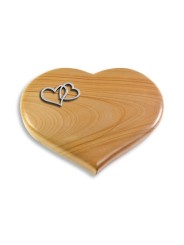 Grabstein Coeur/Woodland Herzen (Alu)