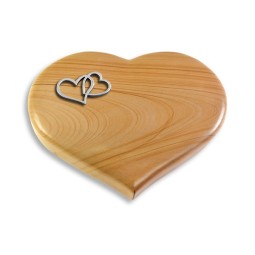 Grabstein Coeur/Woodland Herzen (Alu)