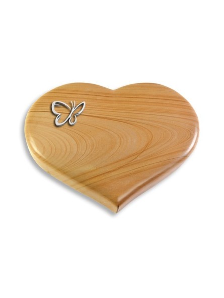 Grabstein Coeur/Woodland Papillon (Alu)