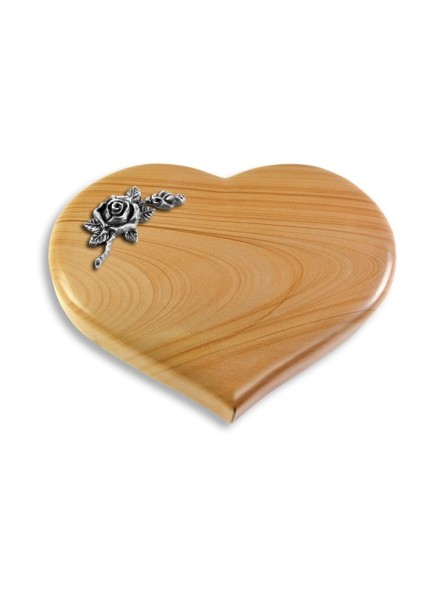 Grabstein Coeur/Woodland Rose 1 (Alu)