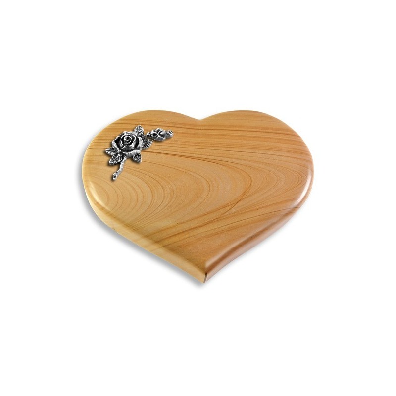 Grabstein Coeur/Woodland Rose 1 (Alu)
