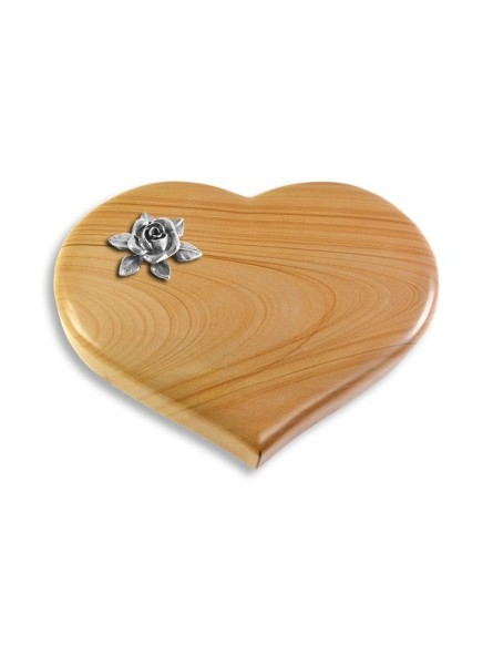 Grabstein Coeur/Woodland Rose 4 (Alu)