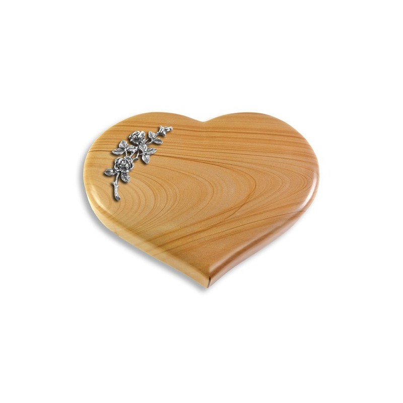 Grabstein Coeur/Woodland Rose 5 (Alu)