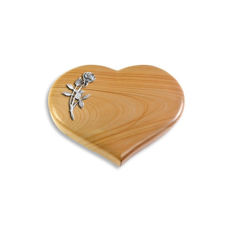 Grabstein Coeur/Woodland Rose 6 (Alu)