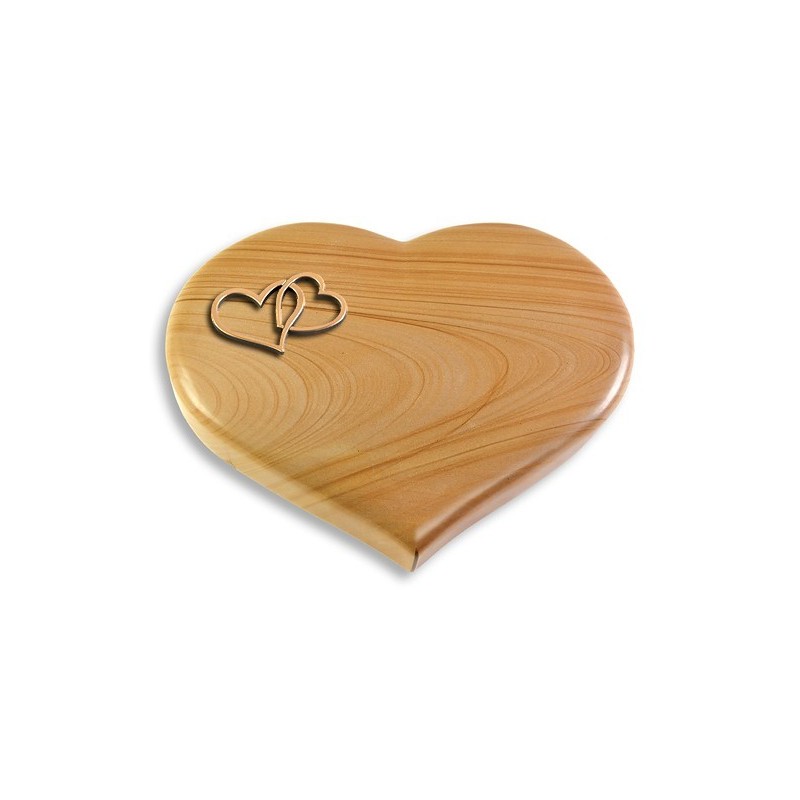 Grabstein Coeur/Woodland Herzen (Bronze)