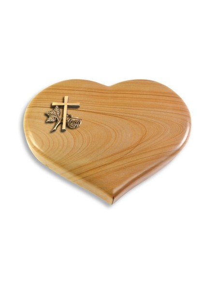 Grabstein Coeur/Woodland Kreuz 1 (Bronze)