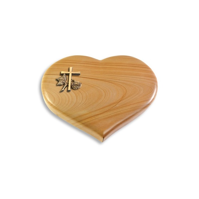 Grabstein Coeur/Woodland Kreuz 1 (Bronze)