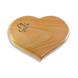 Grabstein Coeur/Woodland Papillon (Bronze)