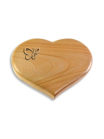 Grabstein Coeur/Woodland Papillon (Bronze)
