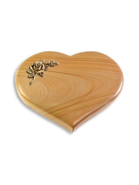 Grabstein Coeur/Woodland Rose 1 (Bronze)