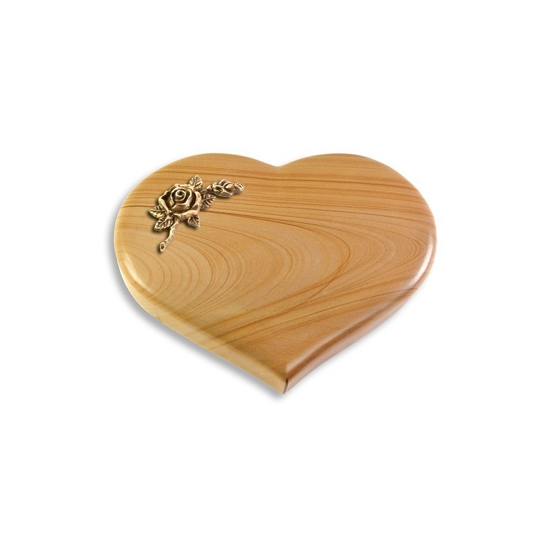 Grabstein Coeur/Woodland Rose 1 (Bronze)