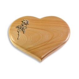 Grabstein Coeur/Woodland Rose 2 (Bronze)