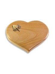 Grabstein Coeur/Woodland Rose 3 (Bronze)