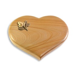 Grabstein Coeur/Woodland Rose 3 (Bronze)