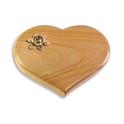 Grabstein Coeur/Woodland Rose 4 (Bronze)