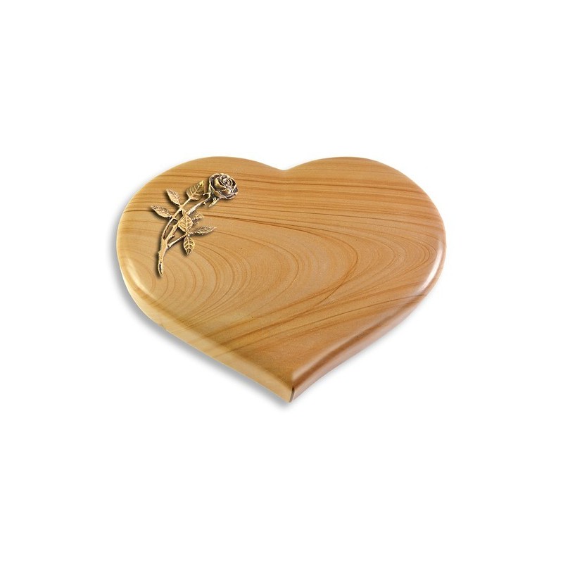 Grabstein Coeur/Woodland Rose 5 (Bronze)