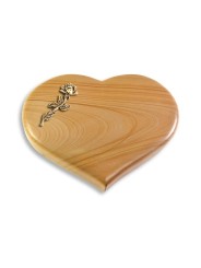 Grabstein Coeur/Woodland Rose 7 (Bronze)