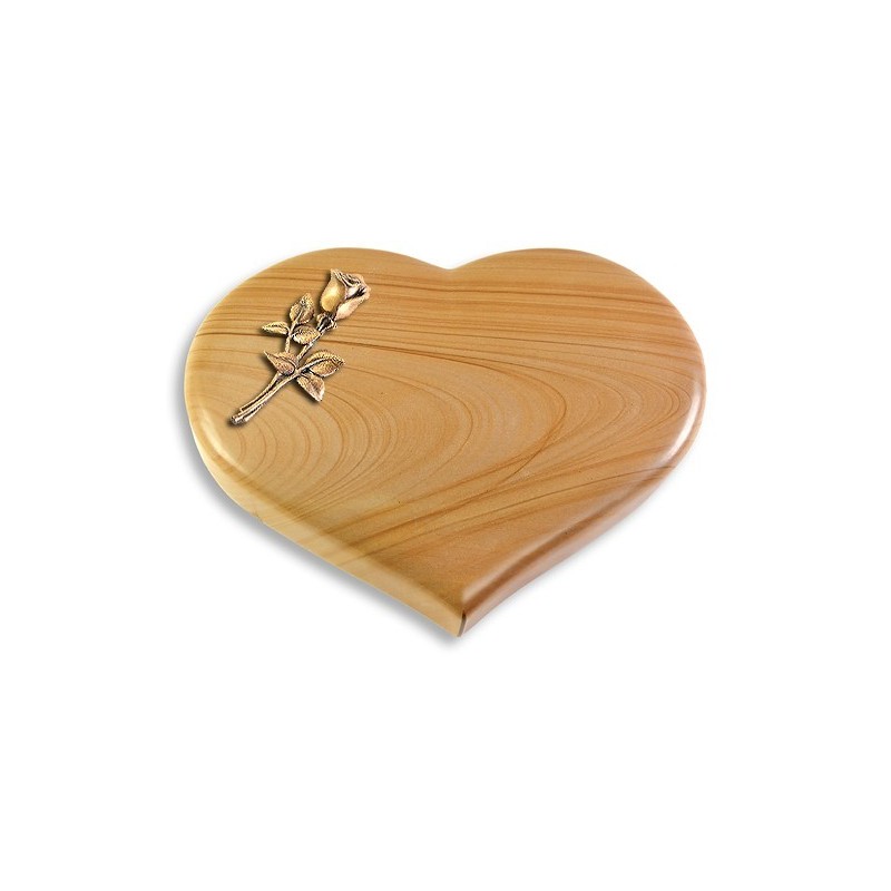 Grabstein Coeur/Woodland Rose 8 (Bronze)