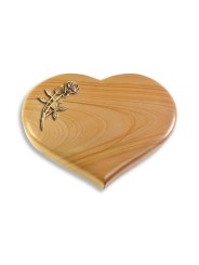Grabstein Coeur/Woodland Rose 6 (Bronze)
