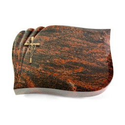 Grabstein Eterna/Aruba Kreuz/Ähren (Bronze)