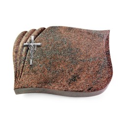 Grabstein Eterna/Paradiso Kreuz/Ähren (Alu)