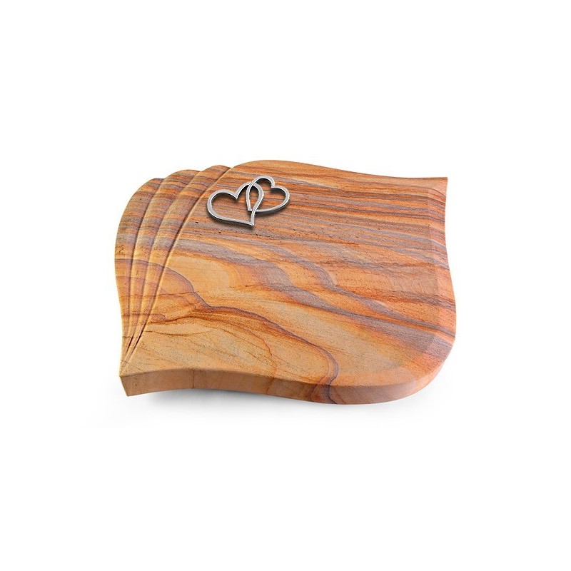 Grabstein Eterna/Rainbow Herzen (Alu)