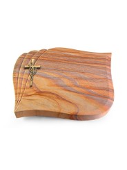 Grabstein Eterna/Rainbow Kreuz/Ähren (Bronze)