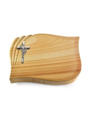 Grabstein Eterna/Woodland Kreuz/Ähren (Alu)