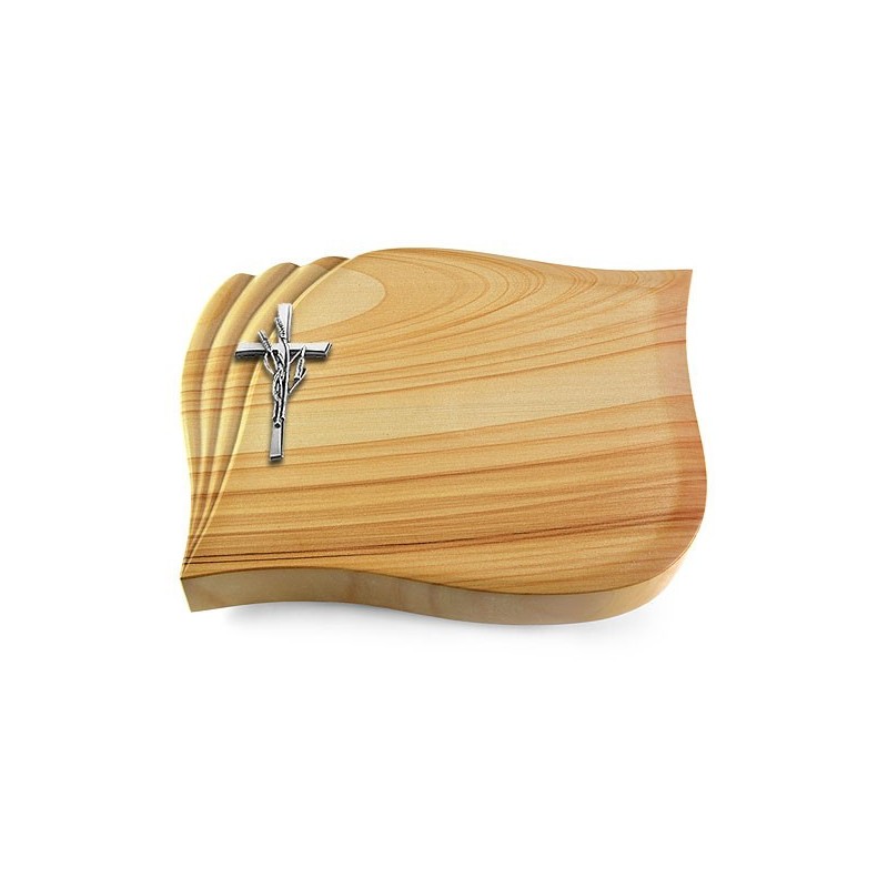 Grabstein Eterna/Woodland Kreuz/Ähren (Alu)