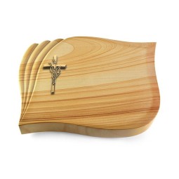 Grabstein Eterna/Woodland Kreuz/Ähren (Bronze)