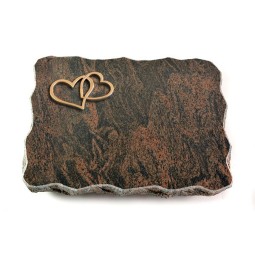 Grabplatte Barap Pure Herzen (Bronze)