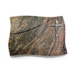 Grabstein Firenze/Himalaya Kreuz/Ähren (Alu)