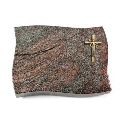 Grabstein Firenze/Paradiso Kreuz/Ähren (Bronze)