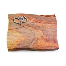 Grabstein Firenze/Rainbow Herzen (Alu)