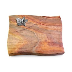 Grabstein Firenze/Rainbow Rose 3 (Alu)