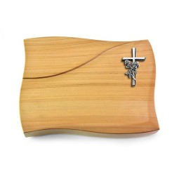 Grabstein Firenze/Woodland Kreuz/Rose (Alu)