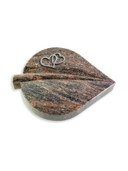 Grabstein Folia/Himalaya Herzen (Alu)