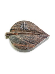 Grabstein Folia/Himalaya Kreuz 1 (Alu)