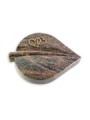 Grabstein Folia/Himalaya Herzen (Bronze)
