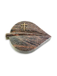 Grabstein Folia/Himalaya Kreuz 1 (Bronze)