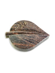 Grabstein Folia/Himalaya Rose 2 (Bronze)