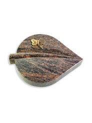 Grabstein Folia/Himalaya Rose 3 (Bronze)