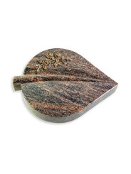 Grabstein Folia/Himalaya Rose 5 (Bronze)