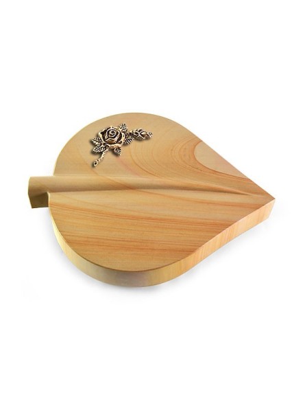 Grabstein Folia/Woodland Rose 1 (Bronze)