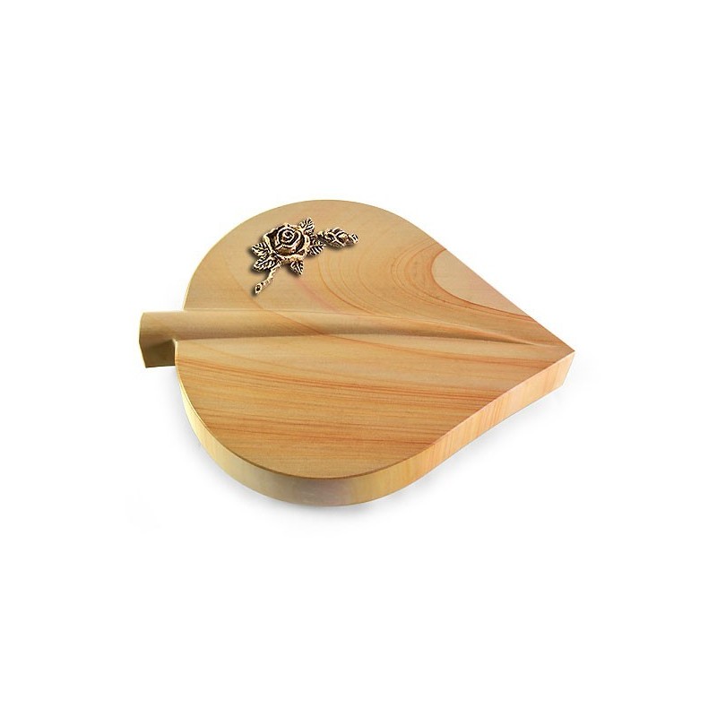 Grabstein Folia/Woodland Rose 1 (Bronze)