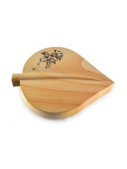 Grabstein Folia/Woodland Rose 2 (Bronze)