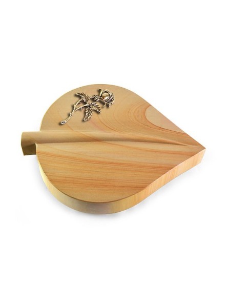 Grabstein Folia/Woodland Rose 2 (Bronze)